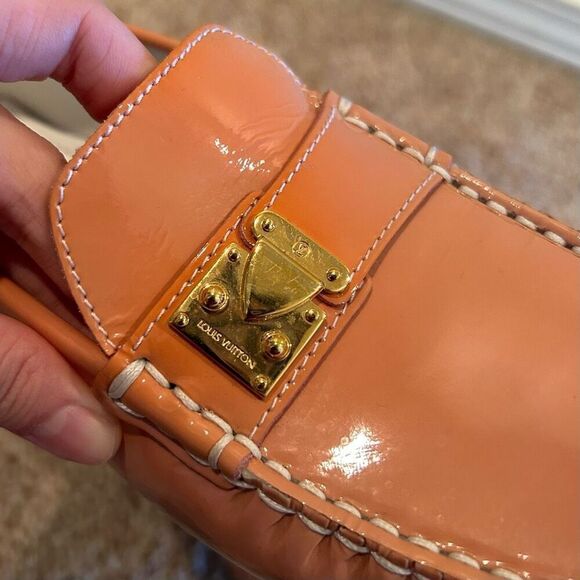 Louis Vuitton Orange Sandals with Gold Accents - Picture 3 of 11
